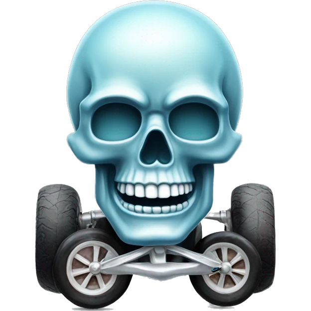 Crystal skull pedal car  emoji