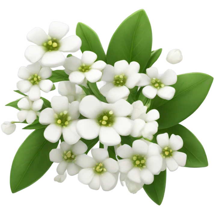 White flowers emoji