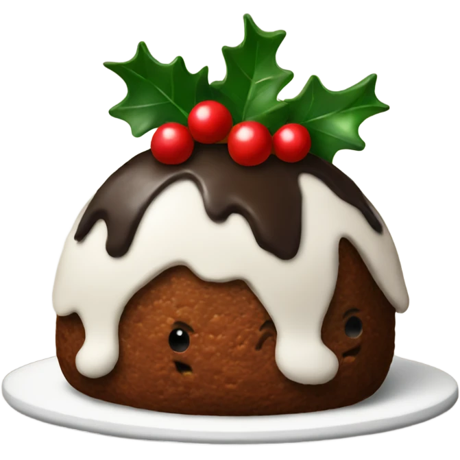 christmas pudding emoji