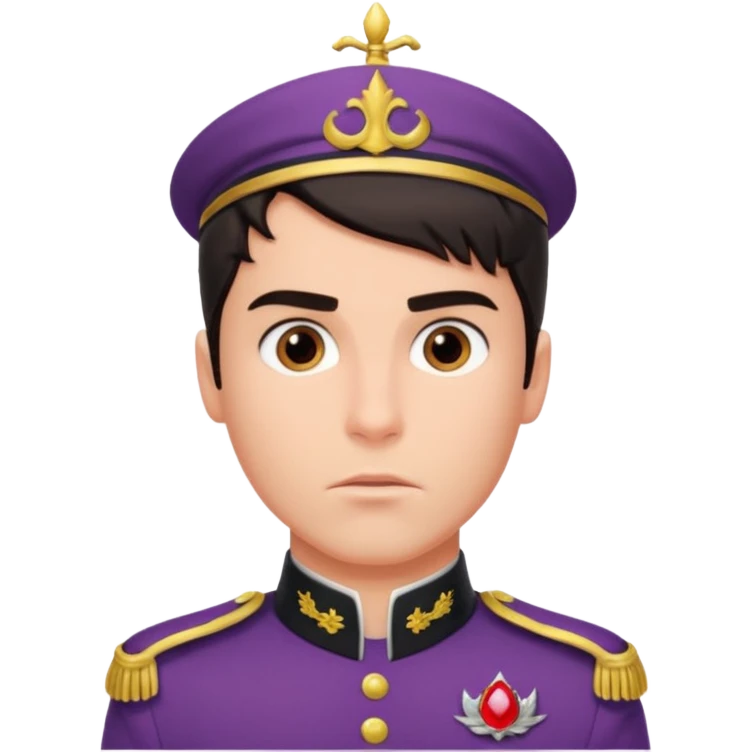 prince eric with serious facial expression and prince uniform emoji