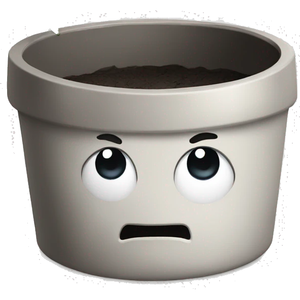 A cracked pot emoji