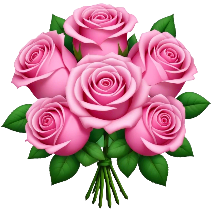 a beautiful pink bouquet  emoji