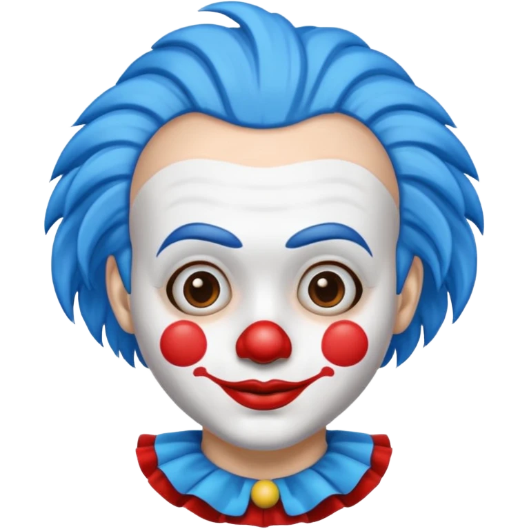 blue hair clown emoji