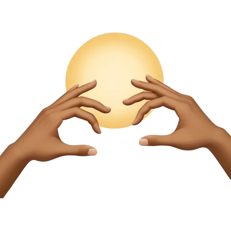 two hands reaching out to each other like in the painting of the creation of Adam emoji