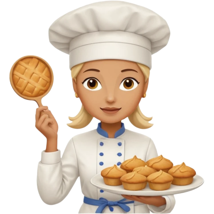 Baked woman emoji