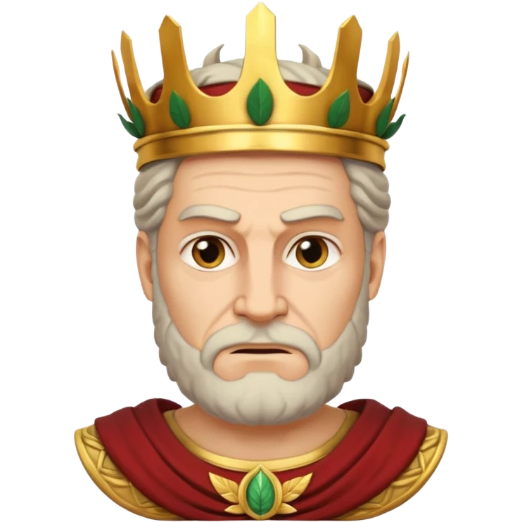 evil ancient greek king emoji