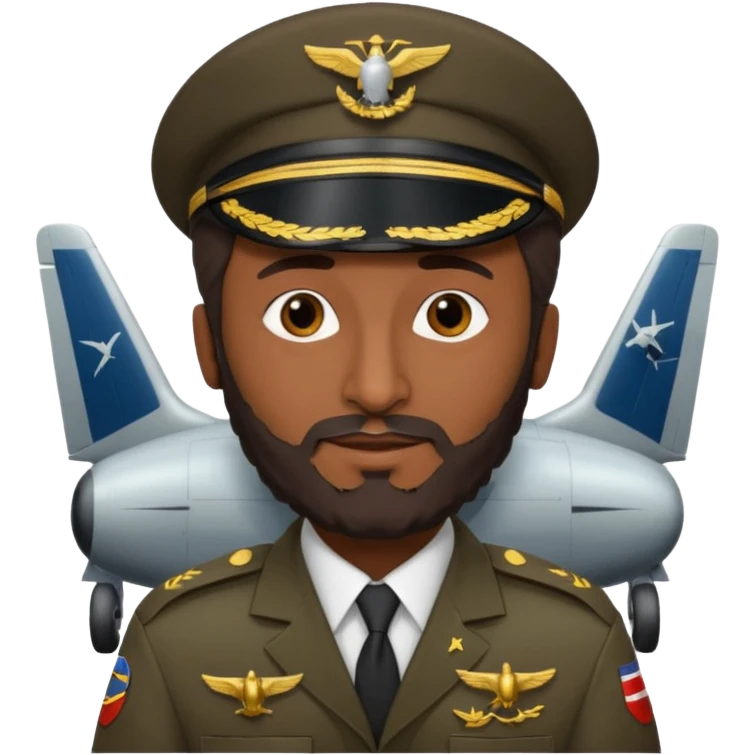Osama bin Ladin flying a plane emoji