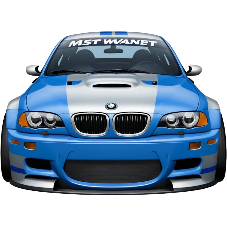 BMW M3 GT R E46 NEED FOR SPEED MOST WANTED'TAKI MAVI GÜMÜŞ resimdekini yap emoji