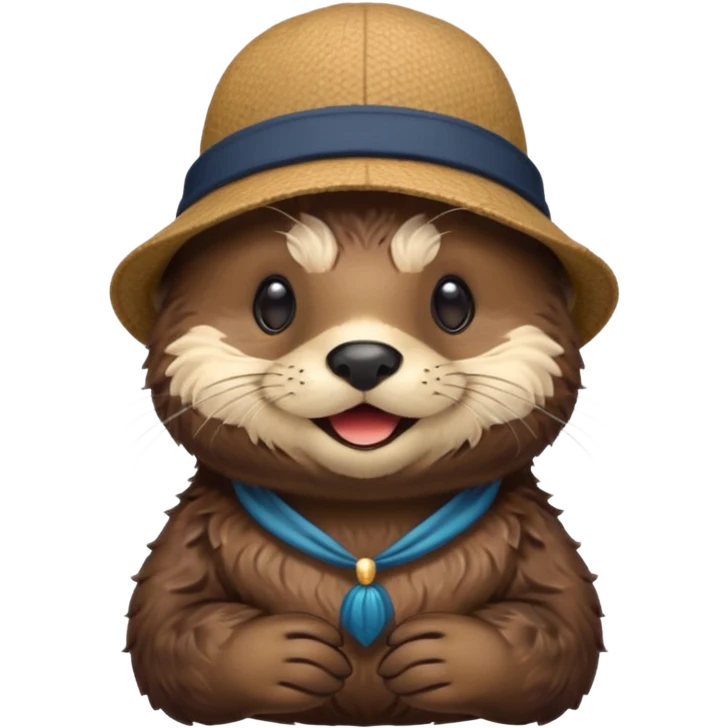 şapka takan su samuru emoji