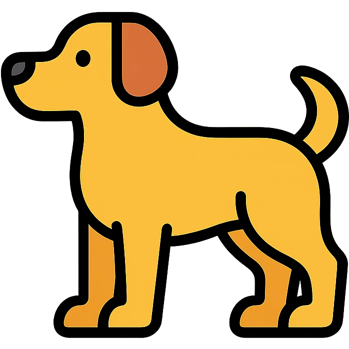 dog pointing left emoji