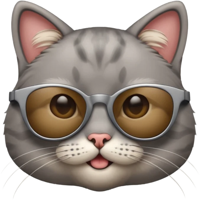 Cat wearing sunglasses emoji