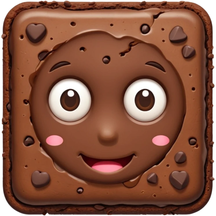simple brownie emoji