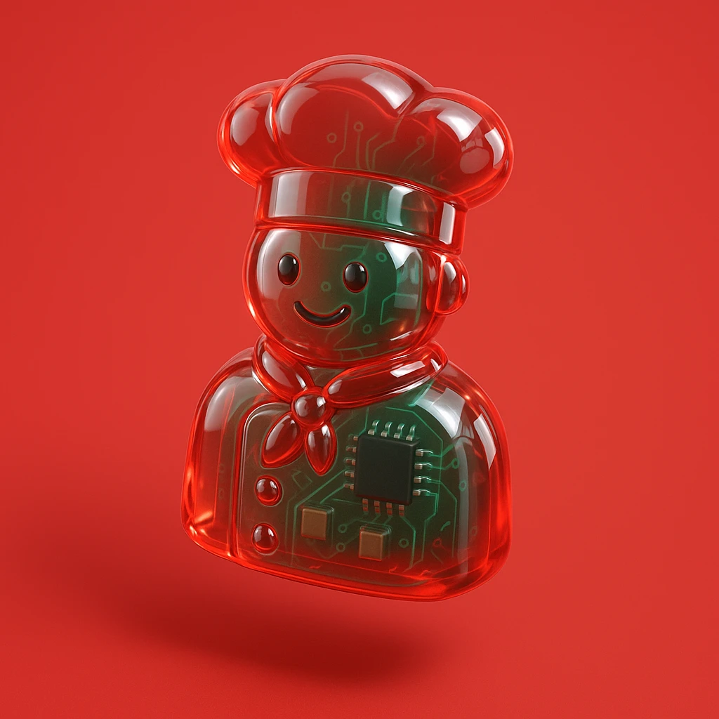 Chef red background  emoji