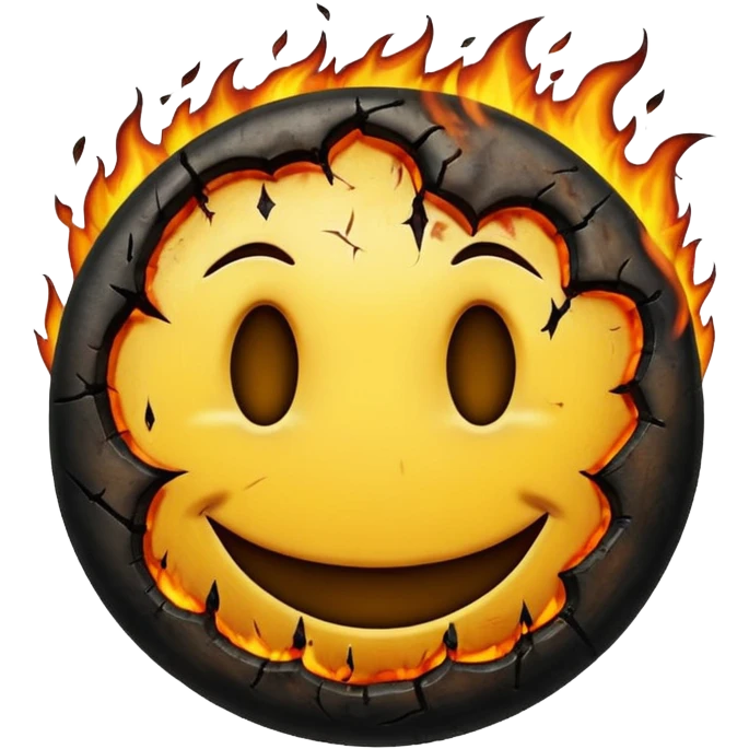 Smiley électrocuté emoji