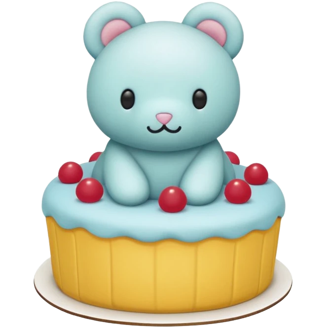 Jellycat stuffed animal cake emoji