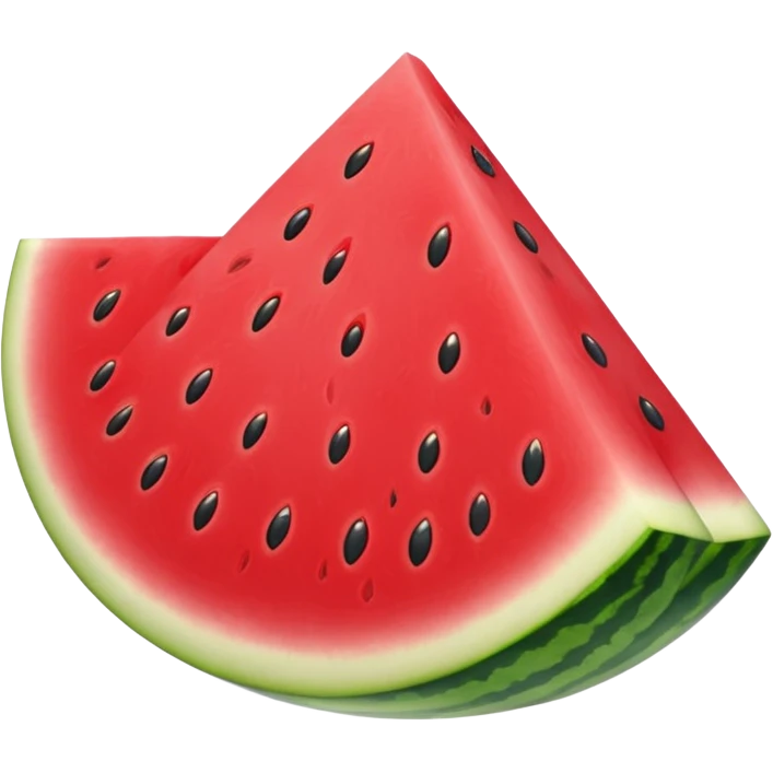 a red seedless watermelon slice emoji