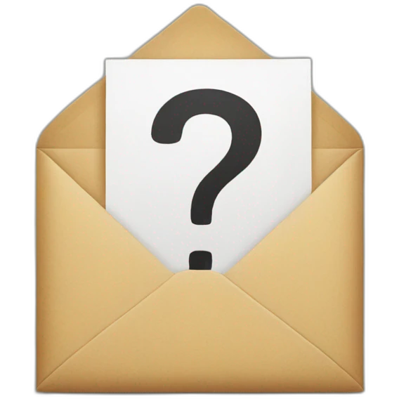 envelope with question mark emoji