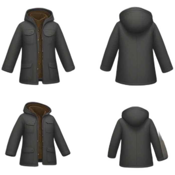 Moitié d'un manteau emoji