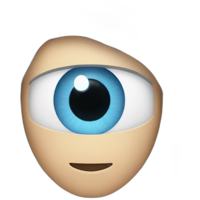 gojo with piercing light blue eyes emoji