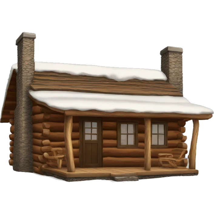 Log cabin emoji