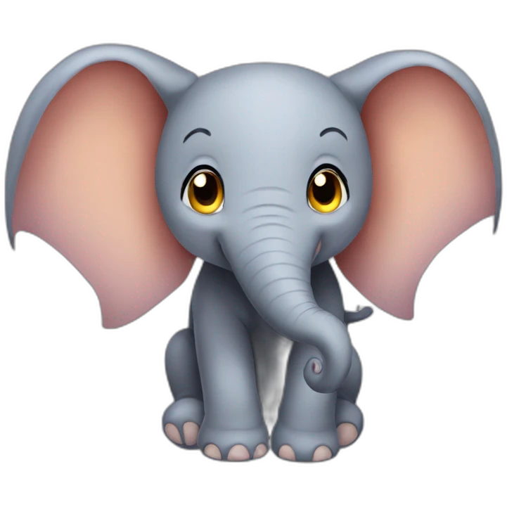 Elephant chauve emoji