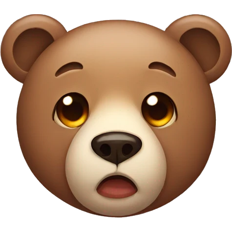 Bear with tears emoji