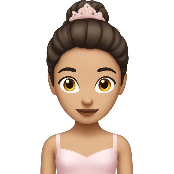 Ballerina brunette emoji