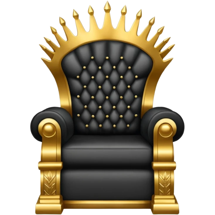 iron gold illuminati throne with ornate details emoji