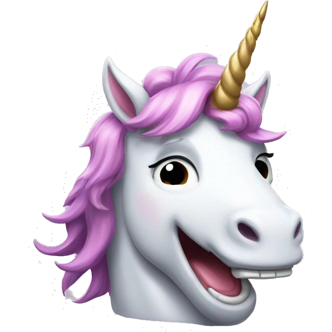 laughing unicorn  emoji