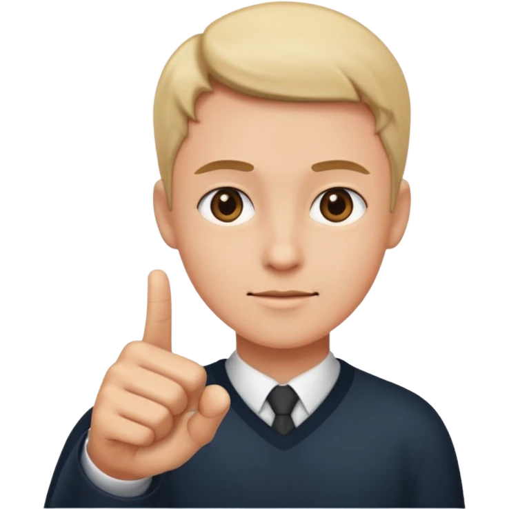 Finger point towards front emoji