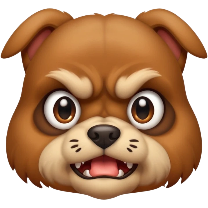 Angry little puppy  emoji