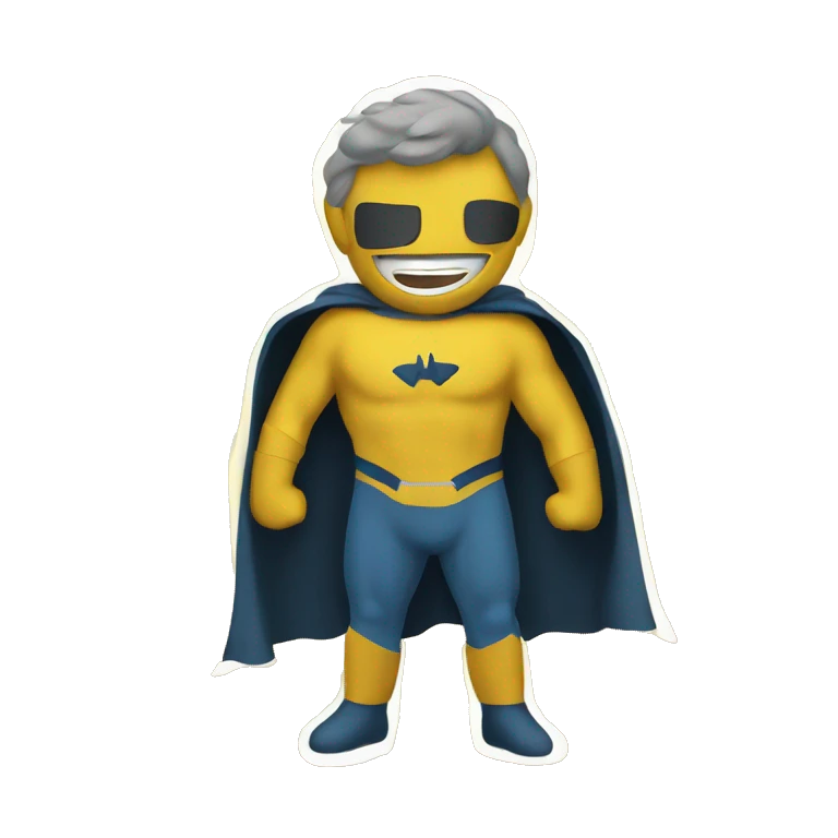 Mustard superhero emoji