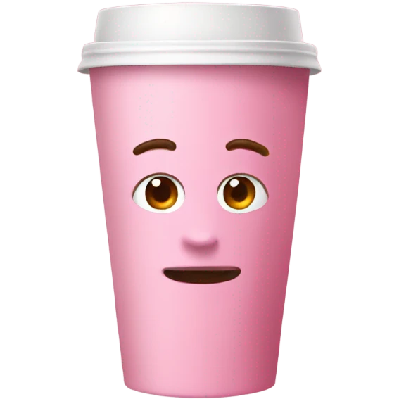Coffee pink emoji