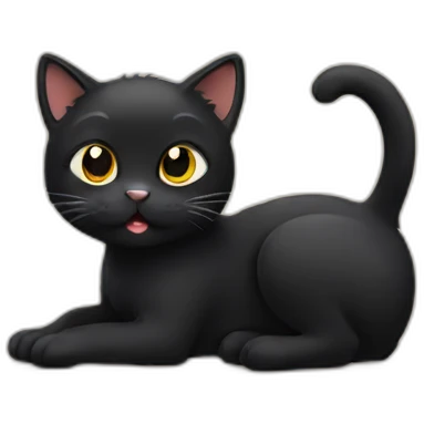 Black cat emoji