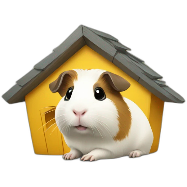 Guinea pig and house emoji