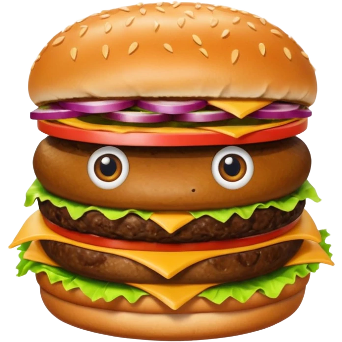 Perro en una hamburguesa  emoji