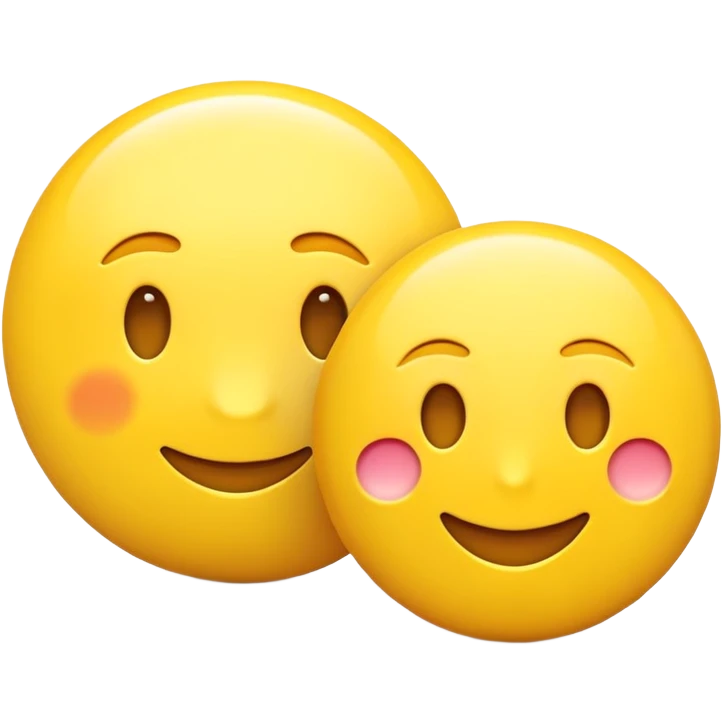 Emoji with 2 circles on the back emoji