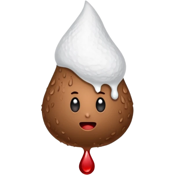 tampon + blood droplet + poop nugget emoji