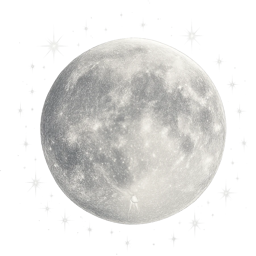sparkly moon emoji