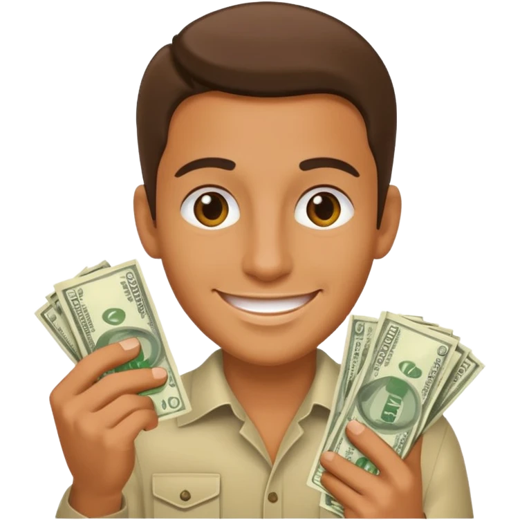 Ladron the money emoji