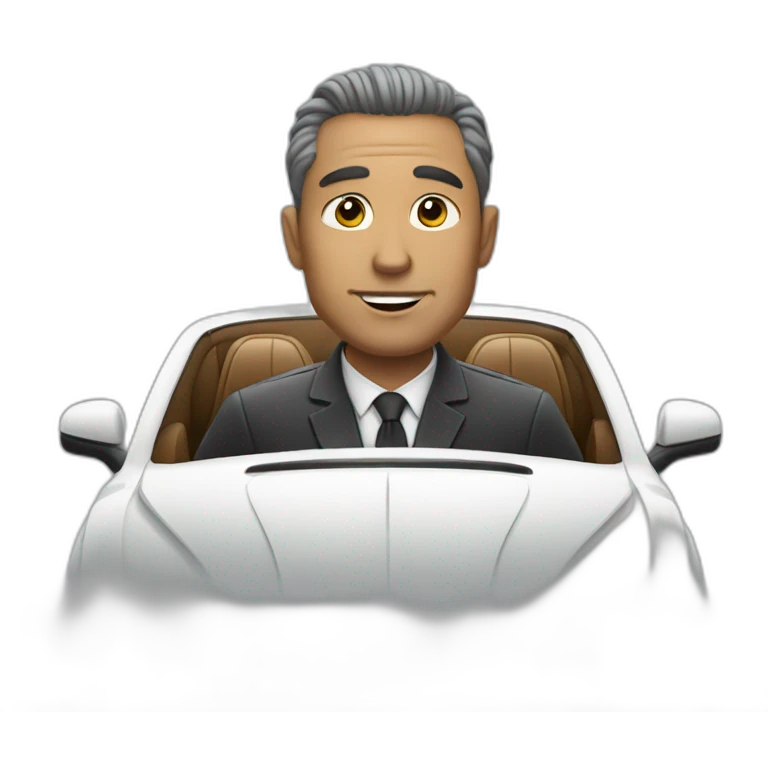 A Man in a bentley car emoji