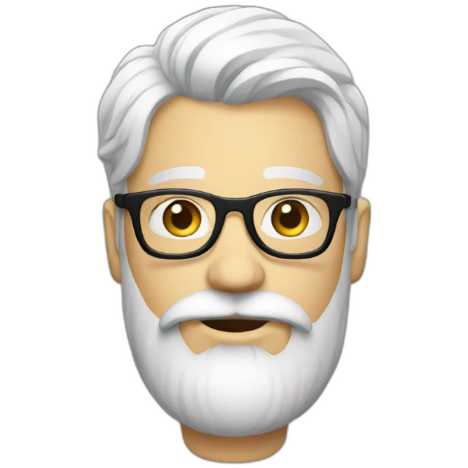 White Hipster emoji