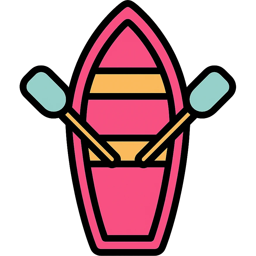 pink rowing boat emoji