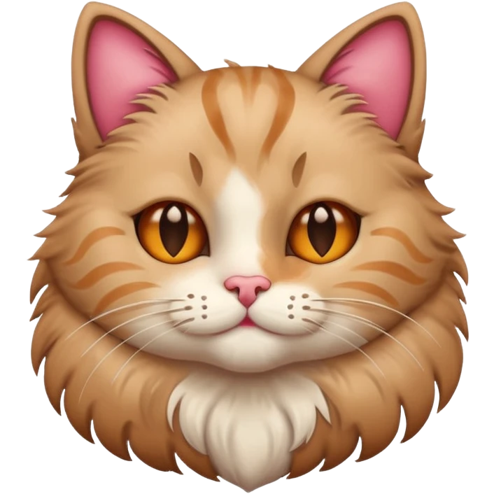 Cat with big hearts instead of its eyes  emoji