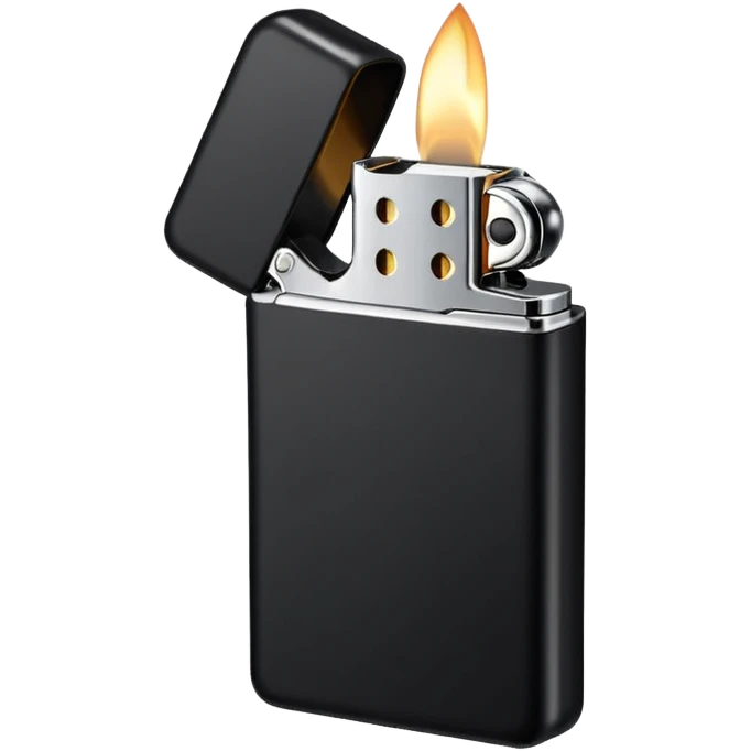 black lighter emoji
