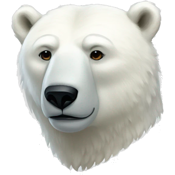Draw me a very beautiful polar bear emoji