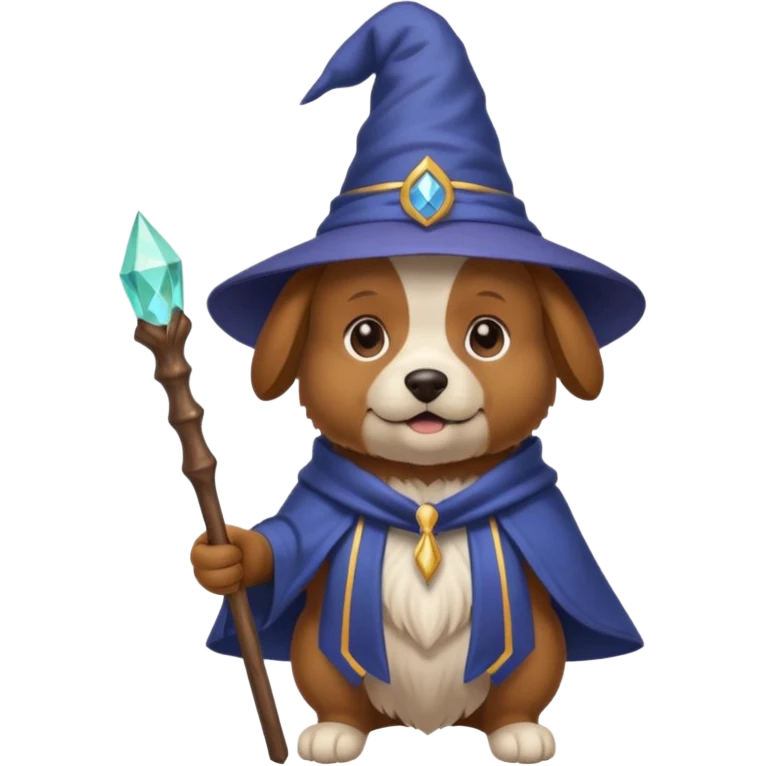 Dog wizard emoji