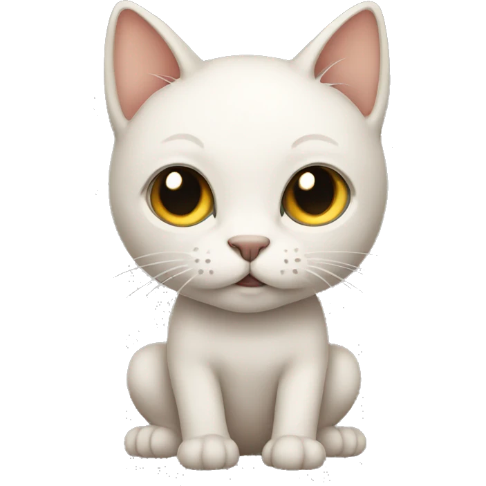 Naked cat emoji