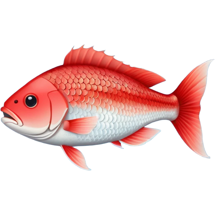 Red drum fish emoji