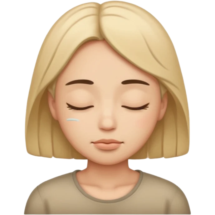 Beautiful shut eyes  emoji